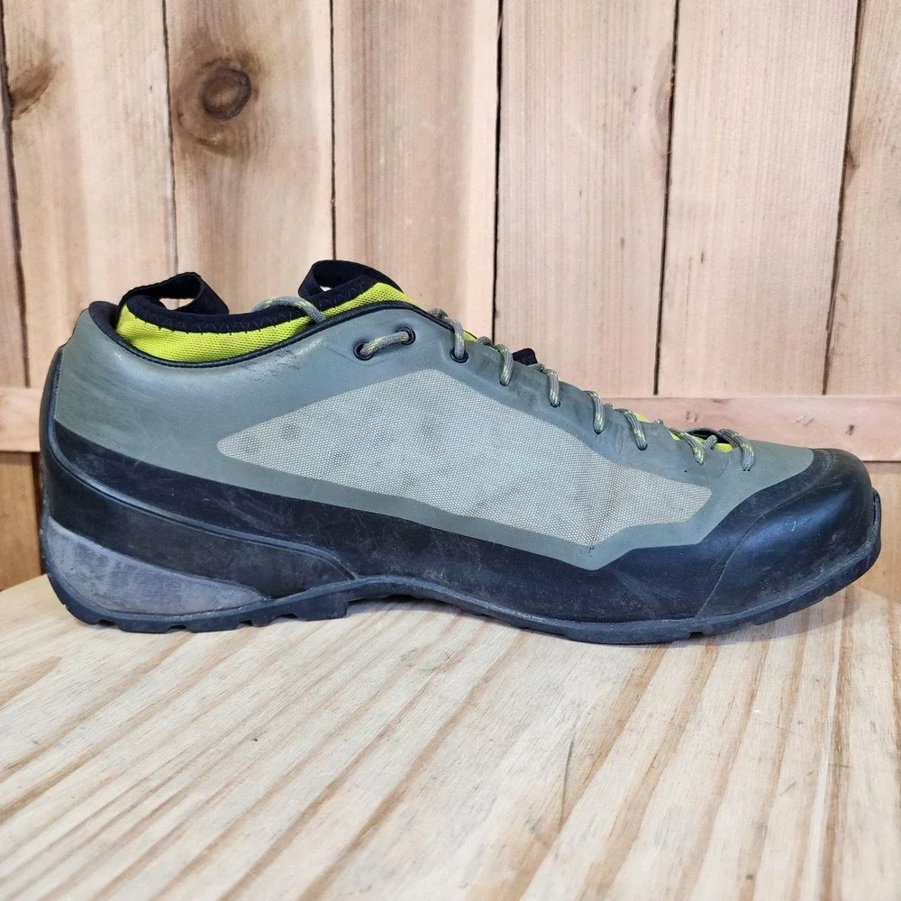 Arc'teryx Acrux FL Approach Shoes Mens 12 Green Trail Hiking Vibram Outdoor